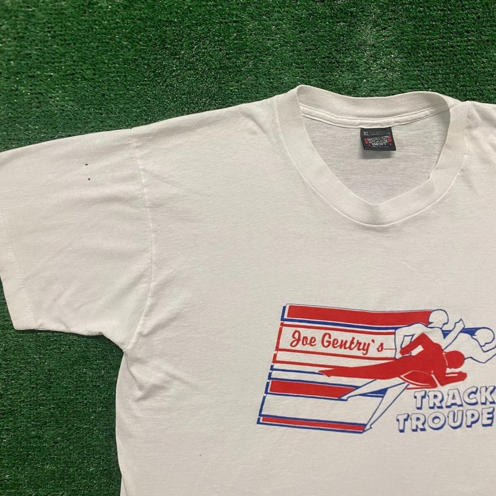 Vintage 90s Track And Field Running Single Stitch… - image 1